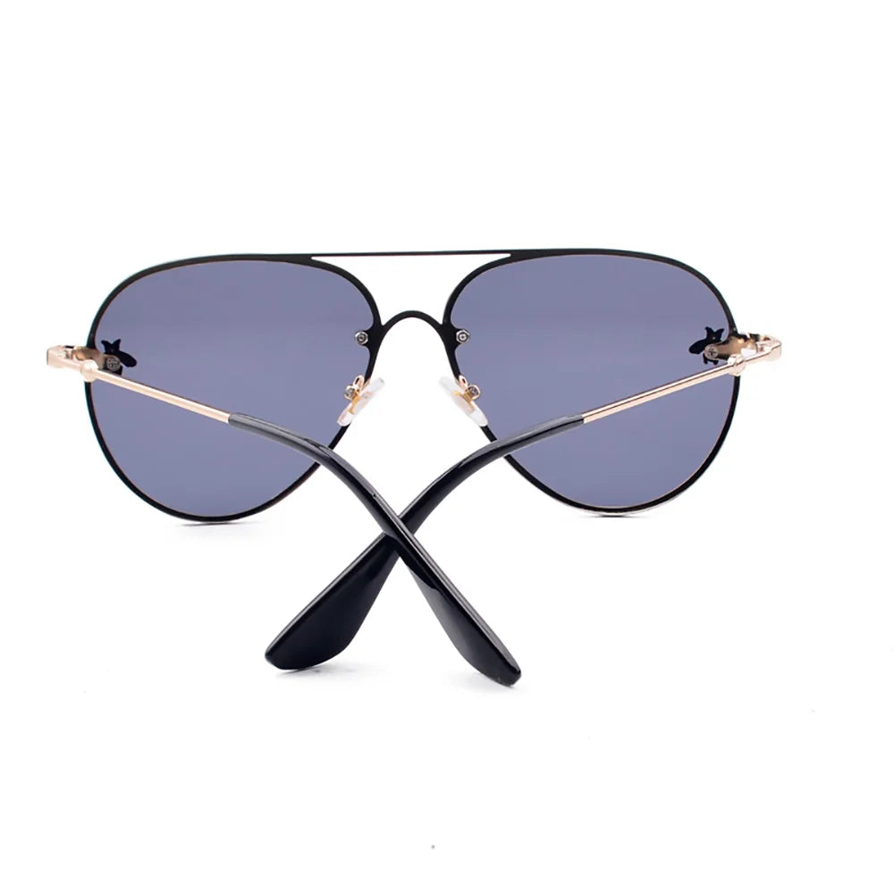 Bee Pilot Gradient Mirror Sunglasses