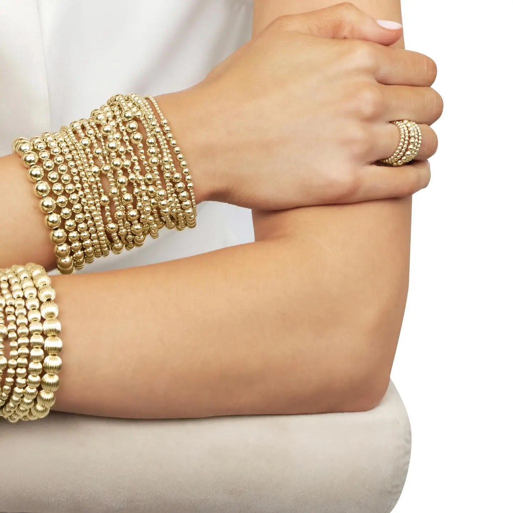 Gold Plated Cross Stackable Bracelet