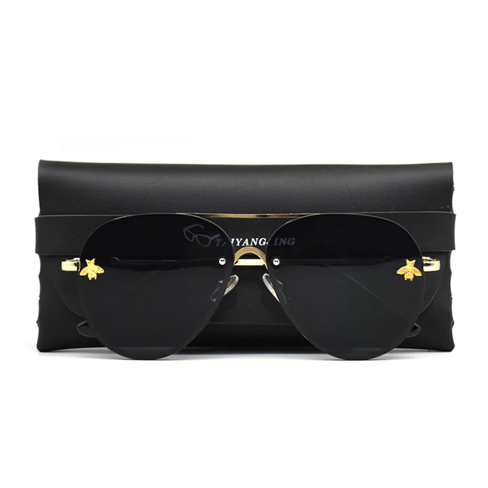Bee Pilot Gradient Mirror Sunglasses